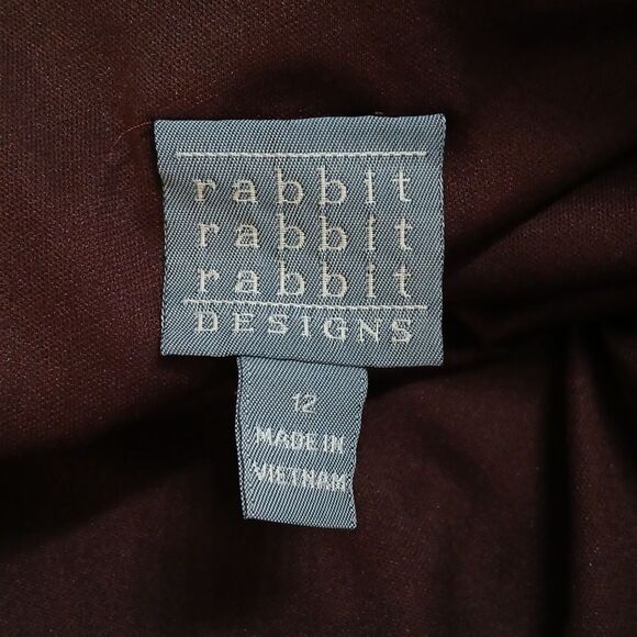 Rabbit Rabbit Rabbit chevron multicolor trendy fun date night dress Sz 12 - Picture 6 of 6